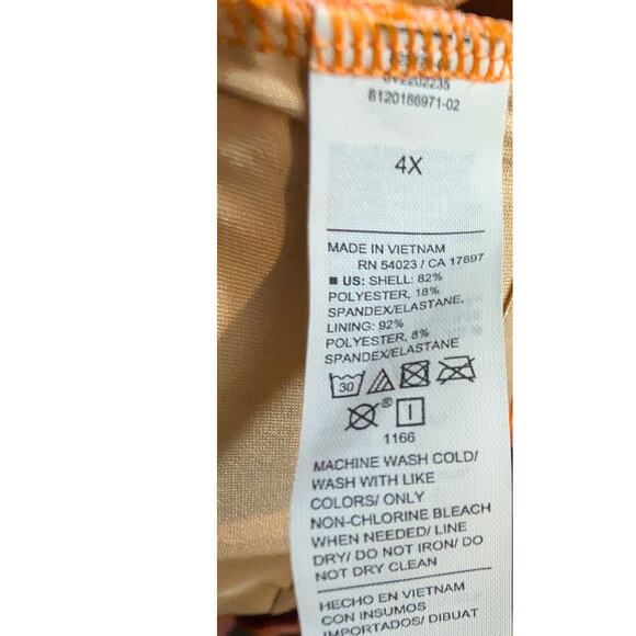 Old Navy Tube Swim Top Shirt Plus Size 4X 4 Super Stay Put Silicone Floral New - Picture 4 of 5